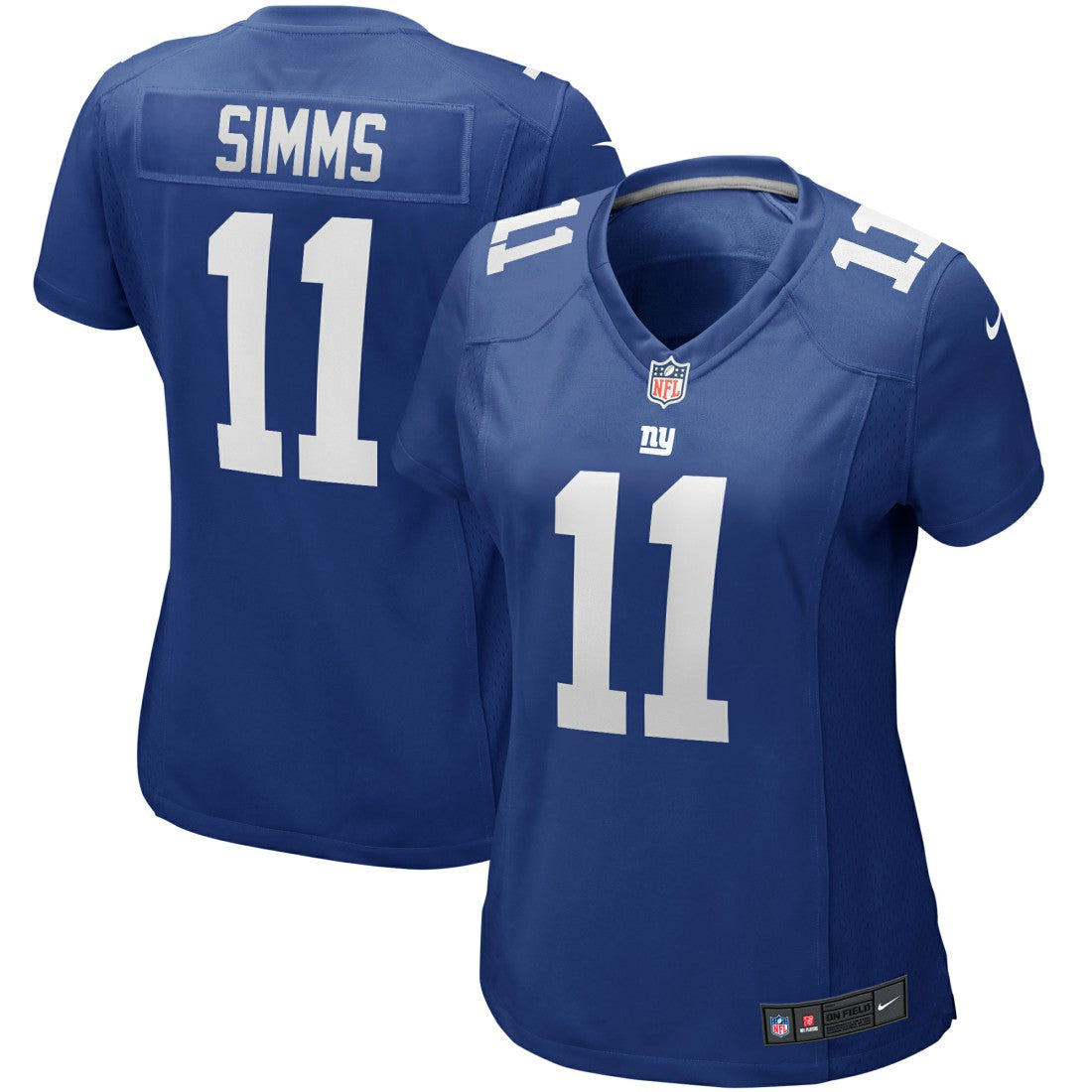 Phil Simms New York Giants Women's Game Retired Player Jersey - Royal Jerseys