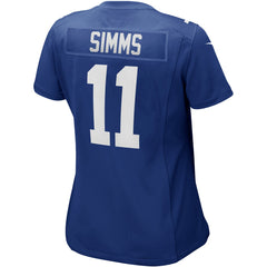 Phil Simms New York Giants Women's Game Retired Player Jersey - Royal Jerseys