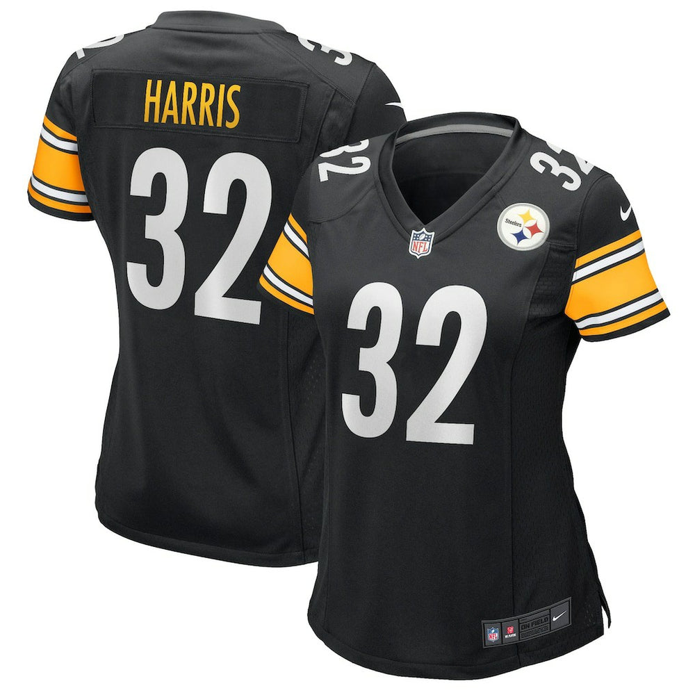 Franco Harris Pittsburgh Steelers Women's Game Retired Player Jersey - Black Jerseys