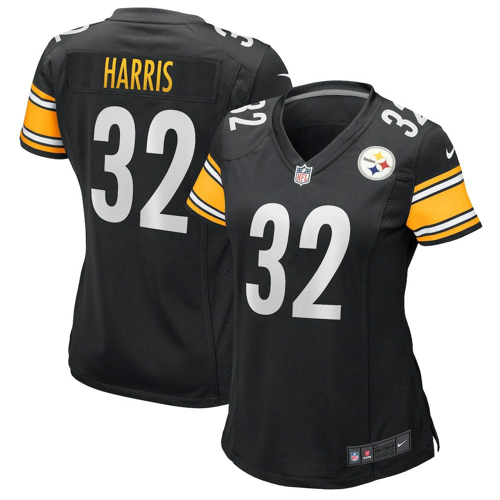 Franco Harris Pittsburgh Steelers Women's Game Retired Player Jersey - Black Jerseys
