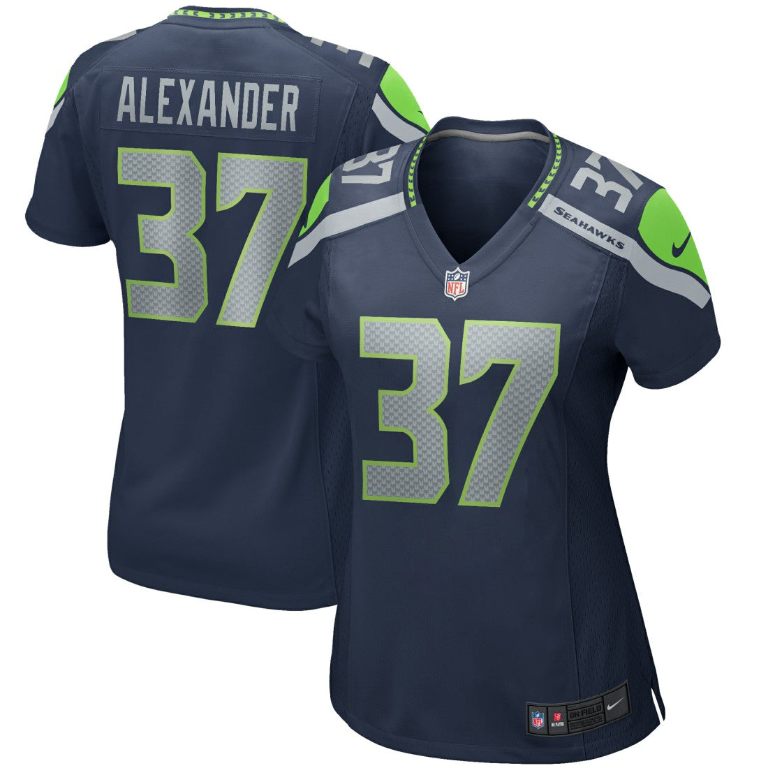 Shaun Alexander Seattle Seahawks Women's Game Retired Player Jersey - College Navy Jerseys