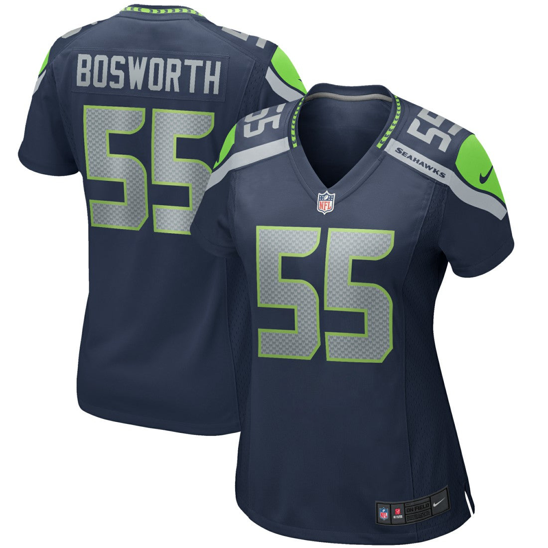 Brian Bosworth Seattle Seahawks Women's Game Retired Player Jersey - College Navy Jerseys