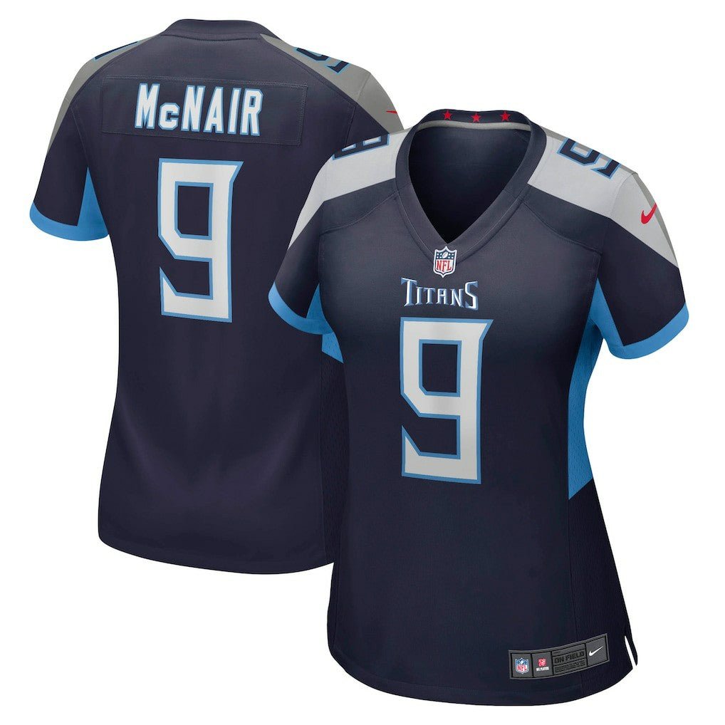 Steve McNair Tennessee Titans Women's Game Retired Player Jersey - Navy Jerseys