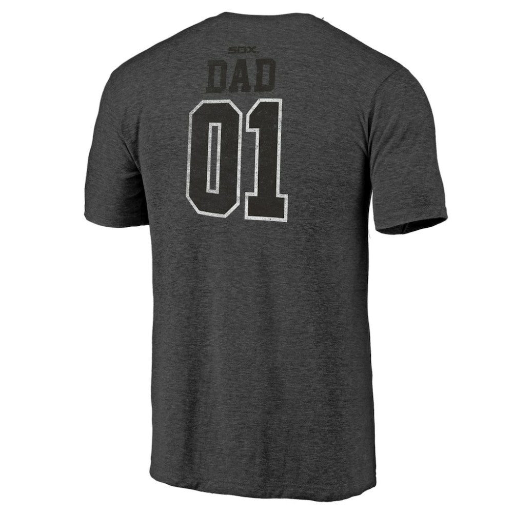 Chicago White Sox Father's Day Greatest Dad Tri-Blend T-Shirt - Black T-shirts