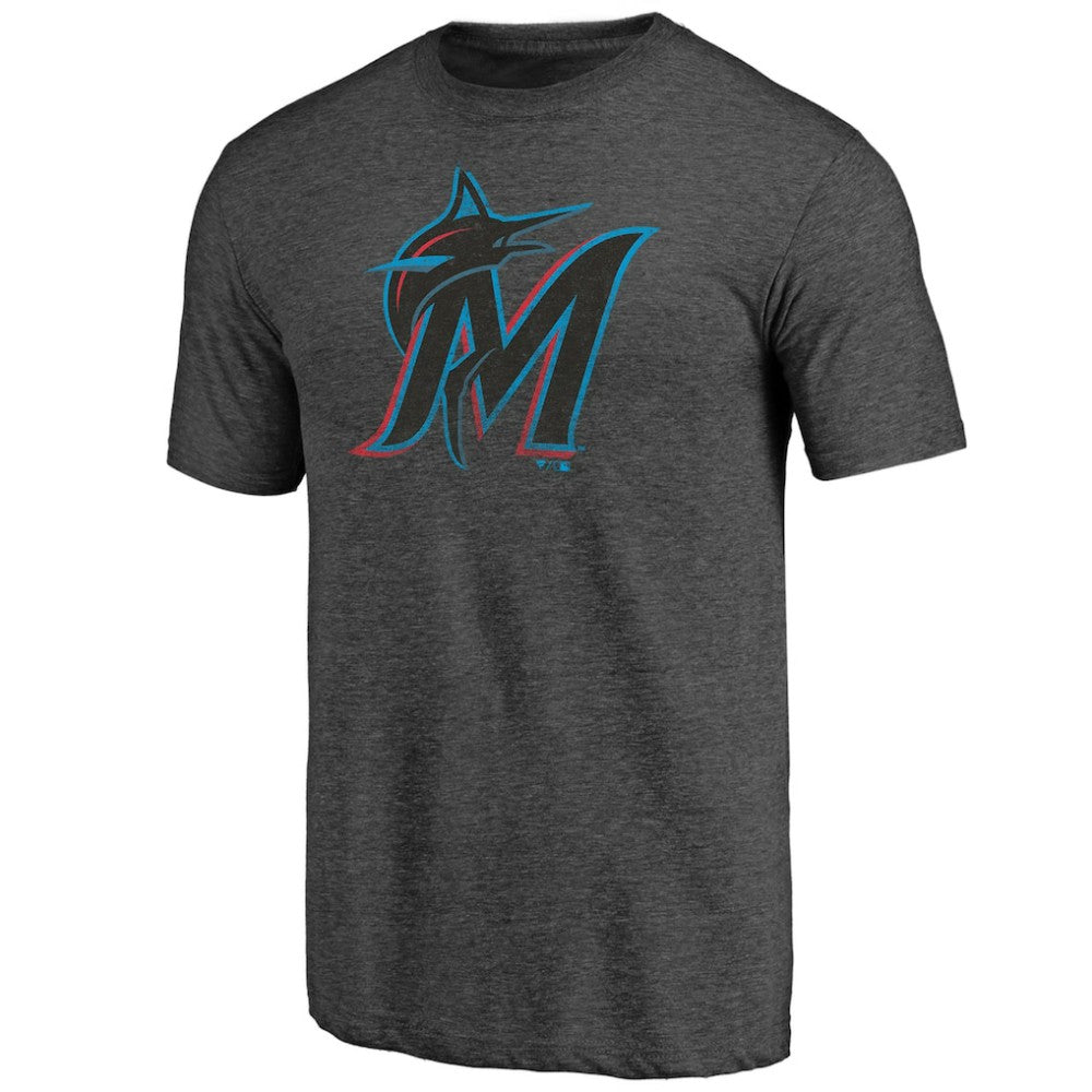 Miami Marlins Father's Day Greatest Dad Tri-Blend T-Shirt - Black T-shirts