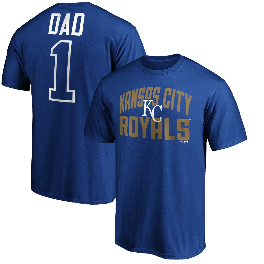 Kansas City Royals Father's Day #1 Dad T-Shirt - Royal T-shirts