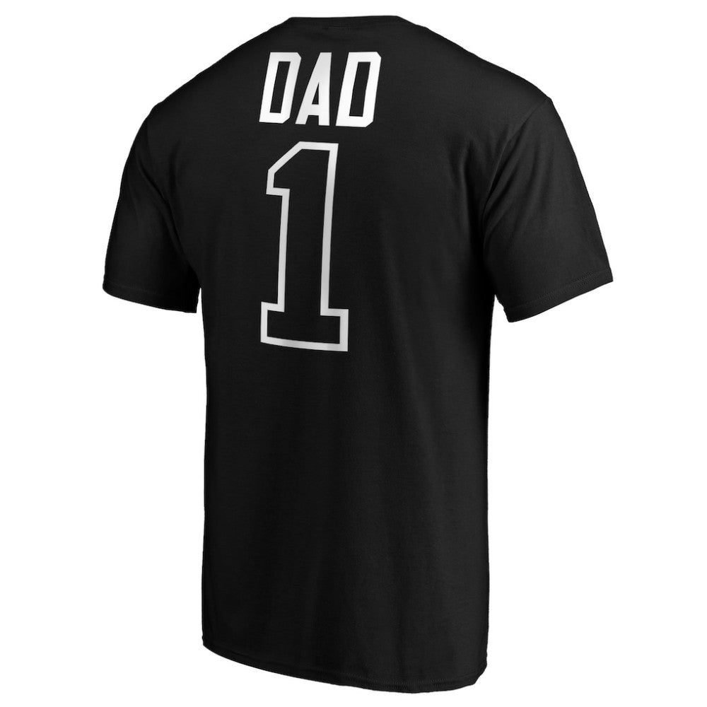 Miami Marlins Father's Day #1 Dad T-Shirt - Black T-shirts