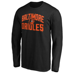 Baltimore Orioles Father's Day #1 Dad Long Sleeve T-Shirt - Black T-shirts