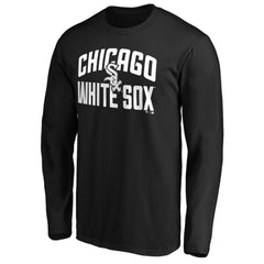 Chicago White Sox Father's Day #1 Dad Long Sleeve T-Shirt - Black T-shirts