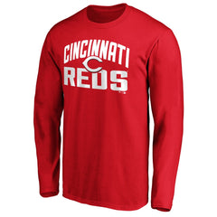 Cincinnati Reds Father's Day #1 Dad Long Sleeve T-Shirt - Red T-shirts
