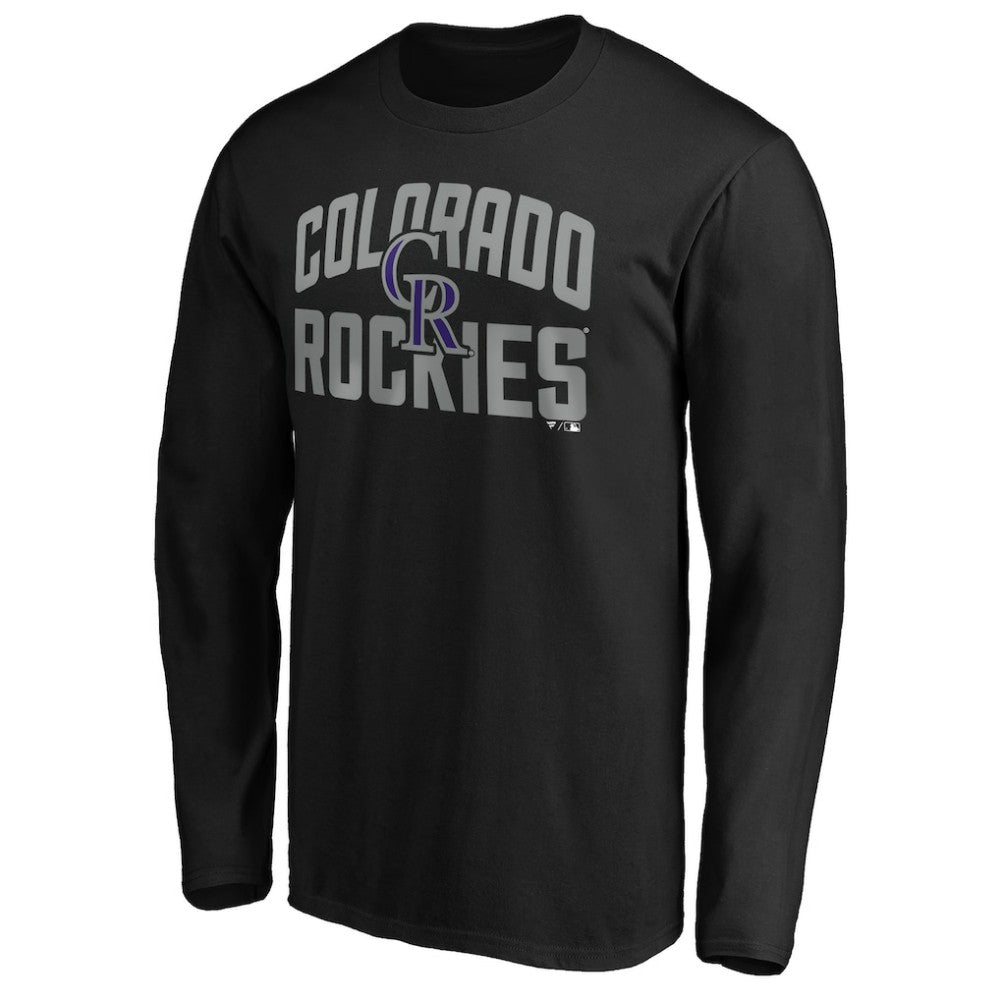 Colorado Rockies Father's Day #1 Dad Long Sleeve T-Shirt - Black T-shirts