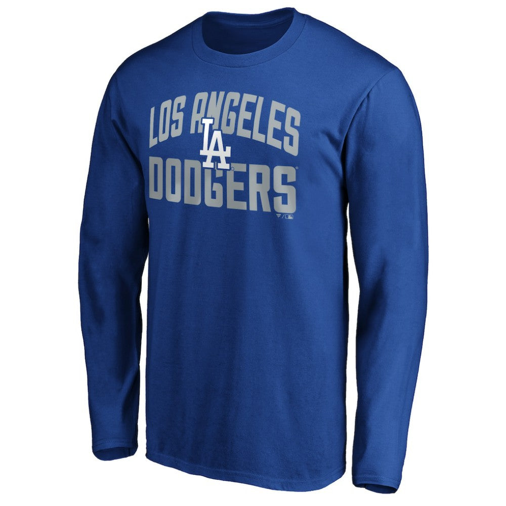 Los Angeles Dodgers Father's Day #1 Dad Long Sleeve T-Shirt - Royal T-shirts