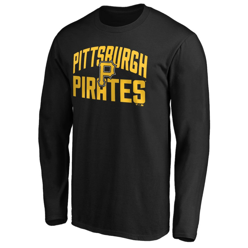Pittsburgh Pirates Father's Day #1 Dad Long Sleeve T-Shirt - Black T-shirts