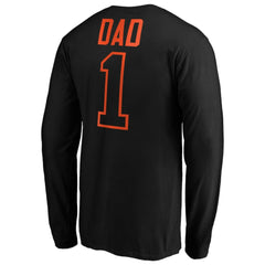 San Francisco Giants Father's Day #1 Dad Long Sleeve T-Shirt - Black T-shirts