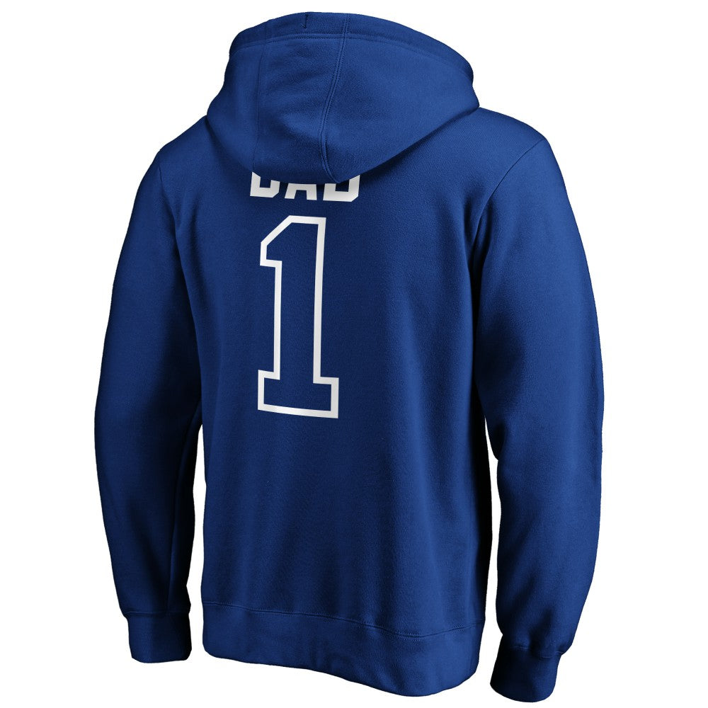 New York Mets Father's Day #1 Dad Pullover Hoodie - Royal Hoodies