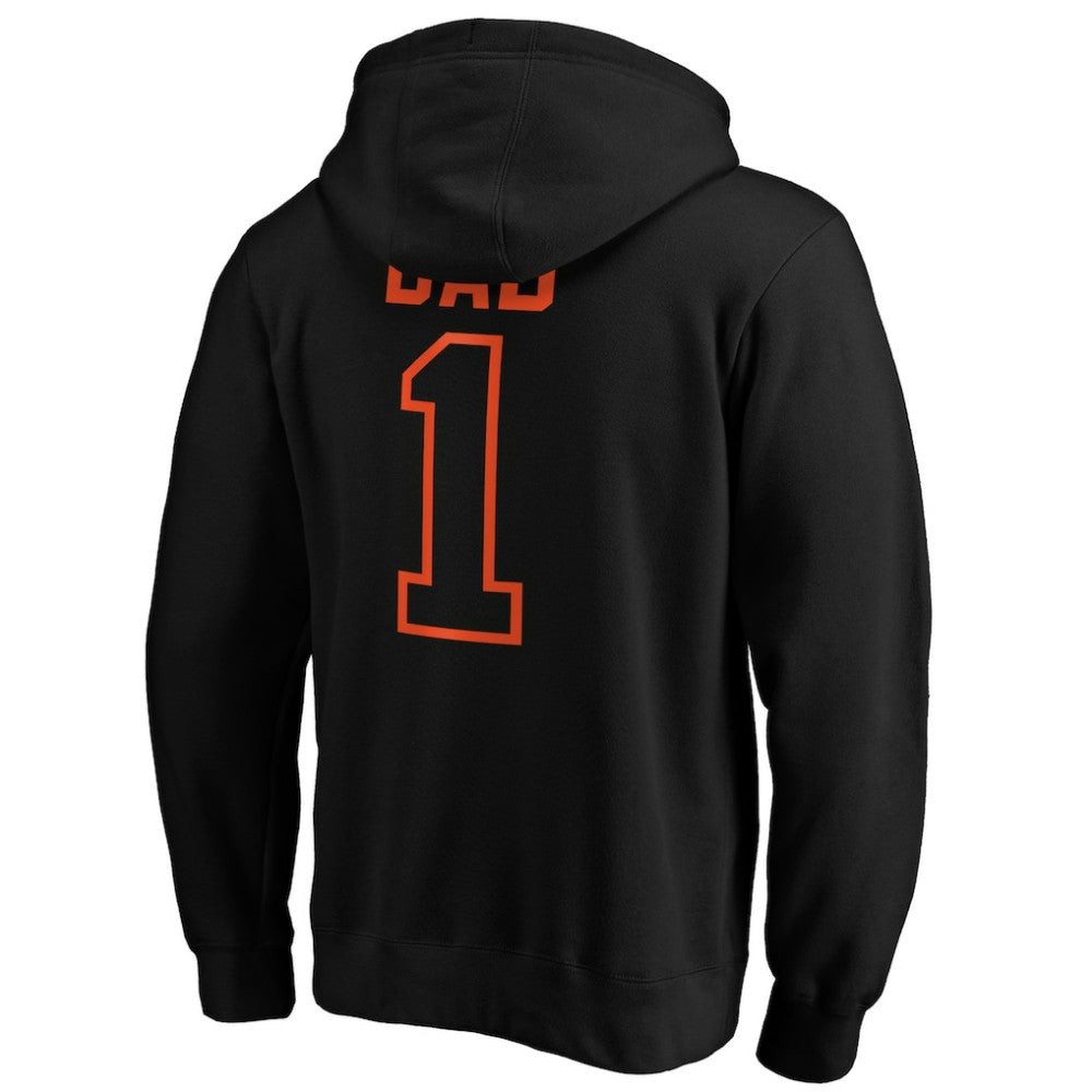 San Francisco Giants Father's Day #1 Dad Pullover Hoodie - Black Hoodies