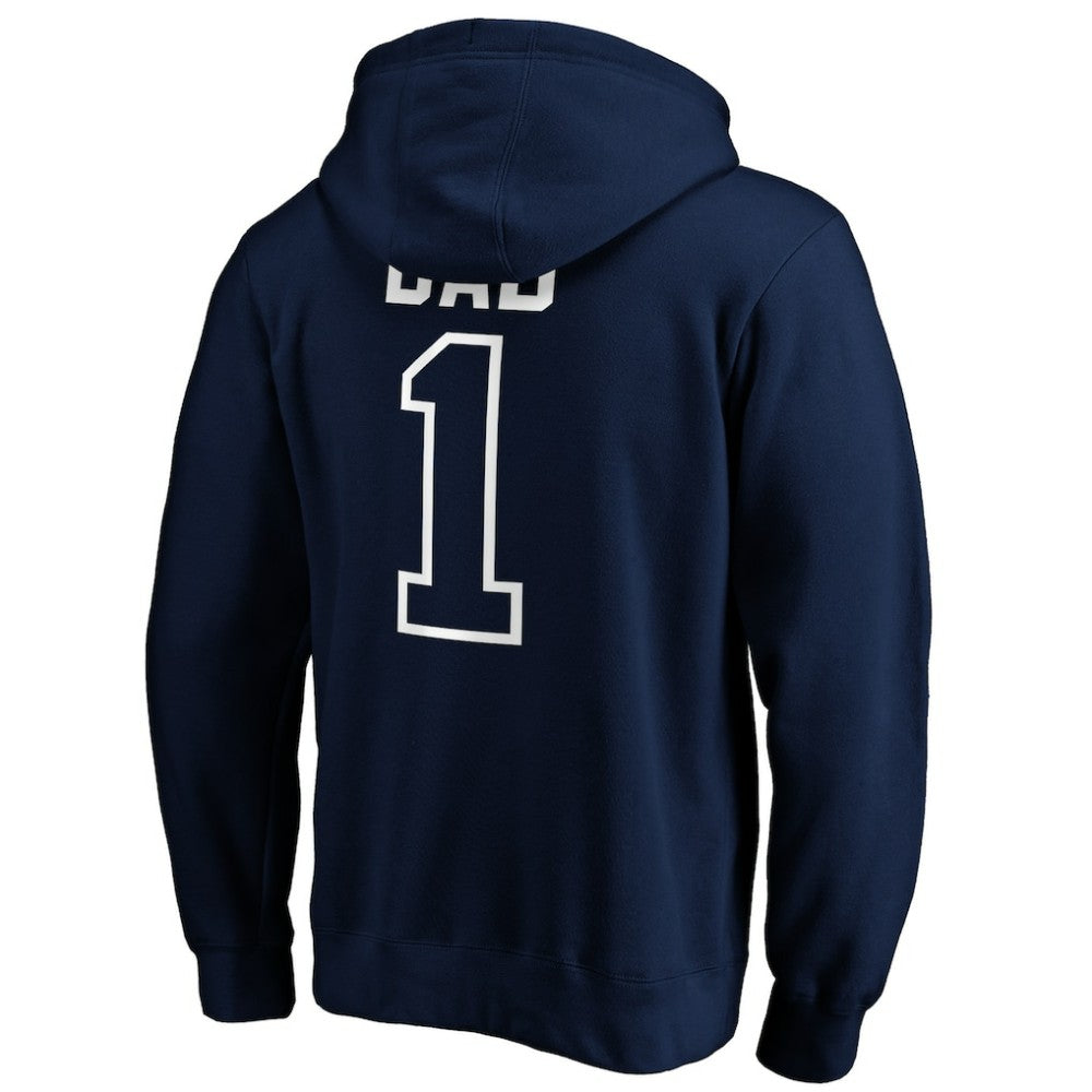 Tampa Bay Rays Father's Day #1 Dad Pullover Hoodie - Navy Hoodies