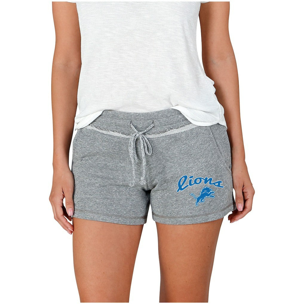 Detroit Lions Concepts Sport Women's Mainstream Terry Shorts - Gray Shorts