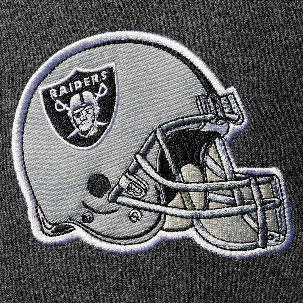 Las Vegas Raiders Starter Extreme Fireballer Pullover Hoodie - Heathered Gray/Silver Hoodies