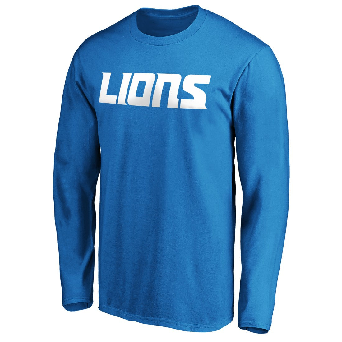 Detroit Lions #1 Dad Long Sleeve Team Logo T-Shirt - Blue T-shirts