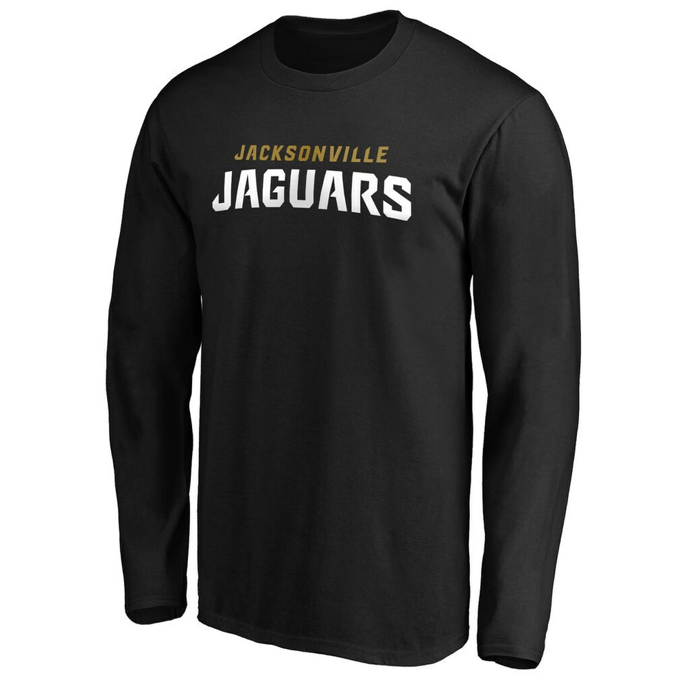 Jacksonville Jaguars #1 Dad Long Sleeve Team Logo T-Shirt - Black T-shirts