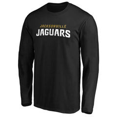 Jacksonville Jaguars #1 Dad Long Sleeve Team Logo T-Shirt - Black T-shirts