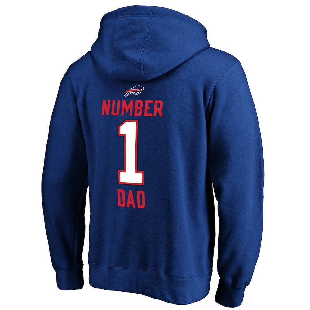 Buffalo Bills #1 Dad Pullover Hoodie - Royal Hoodies