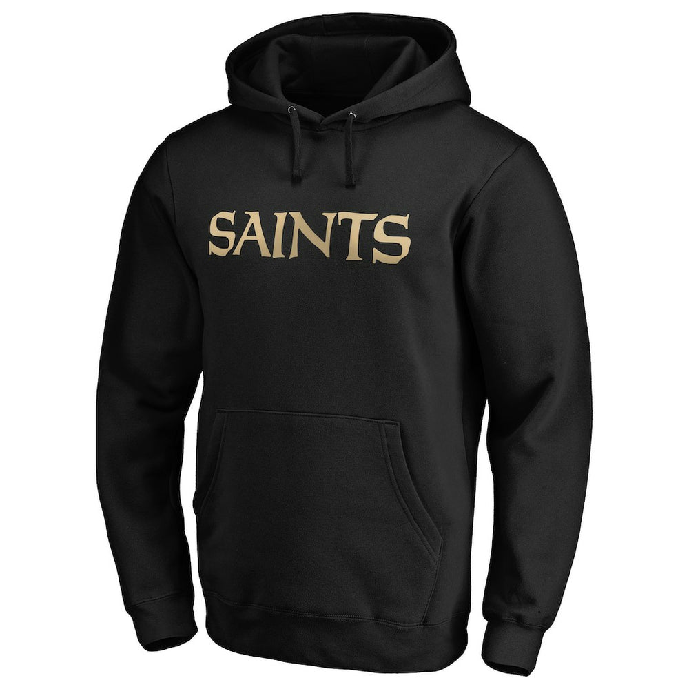 New Orleans Saints #1 Dad Pullover Hoodie - Black Hoodies