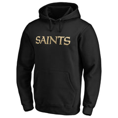 New Orleans Saints #1 Dad Pullover Hoodie - Black Hoodies