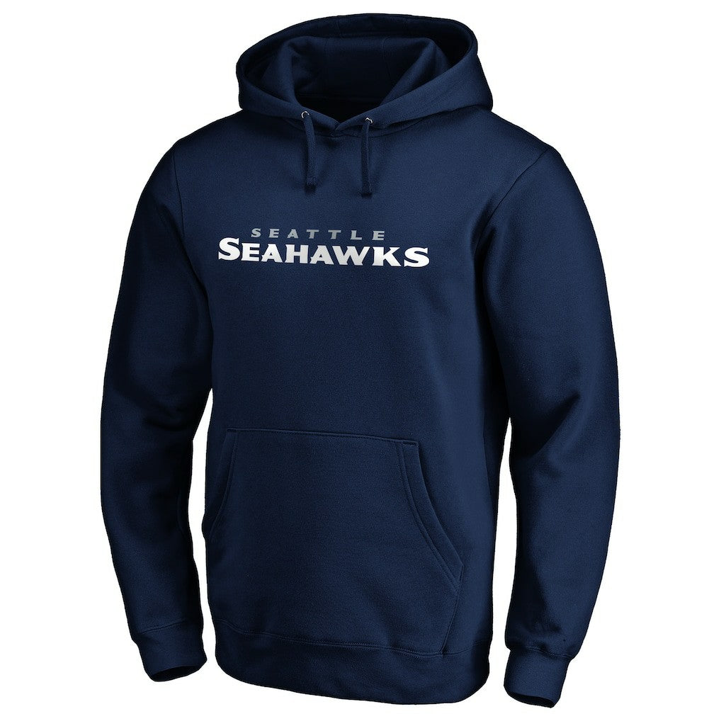 Seattle Seahawks #1 Dad Pullover Hoodie - Navy Hoodies