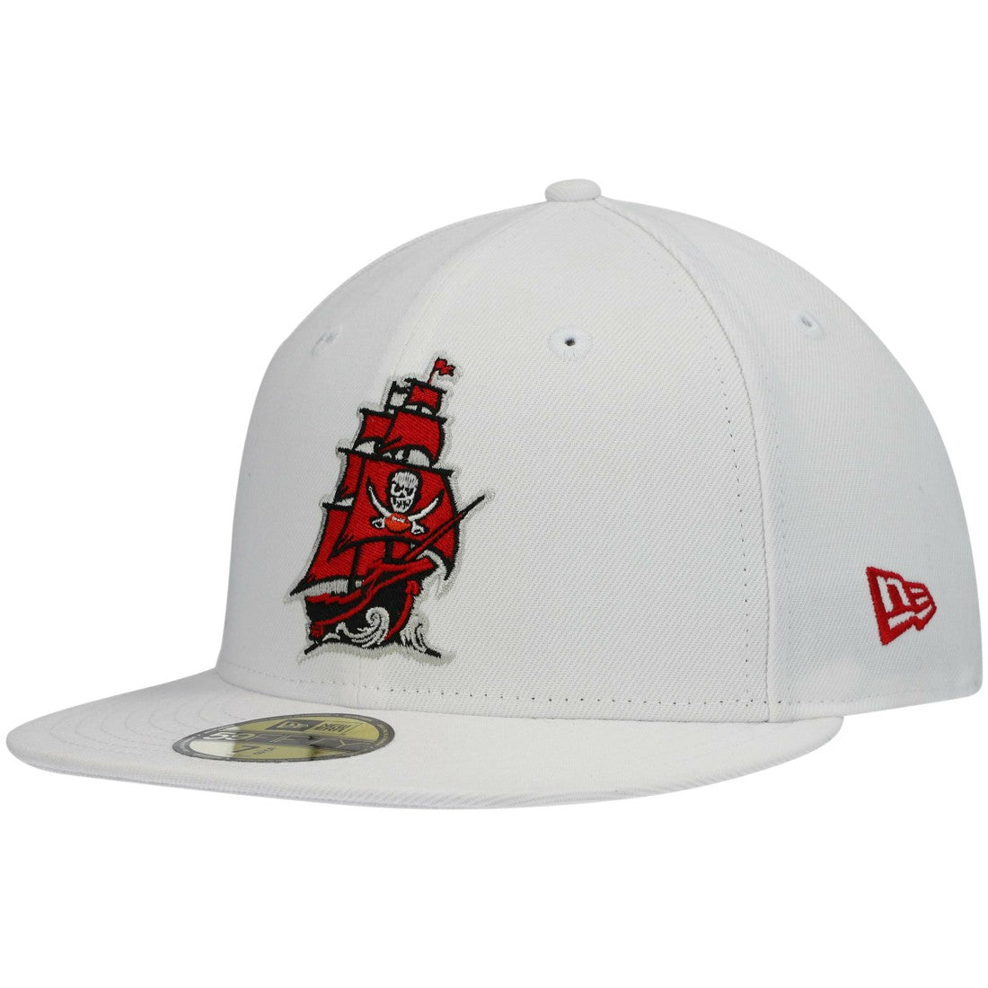 Tampa Bay Buccaneers New Era Omaha Alternate Logo 59FIFTY Fitted Hat - White Hats
