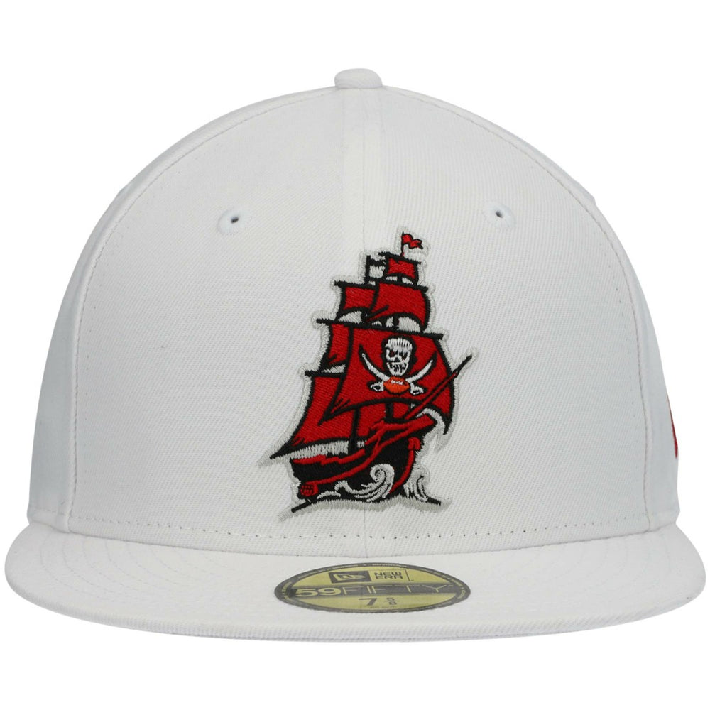 Tampa Bay Buccaneers New Era Omaha Alternate Logo 59FIFTY Fitted Hat - White Hats