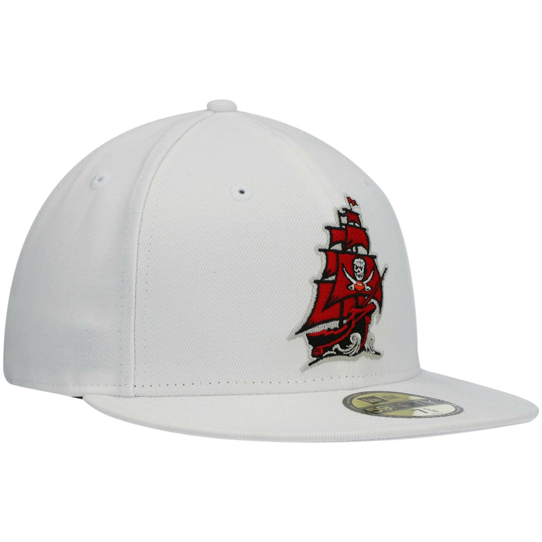 Tampa Bay Buccaneers New Era Omaha Alternate Logo 59FIFTY Fitted Hat - White Hats