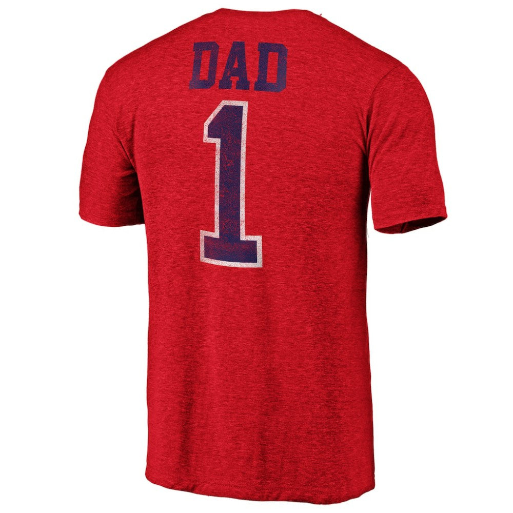 Montreal Canadiens Greatest Dad Tri-Blend T-Shirt - Red | US 3990264