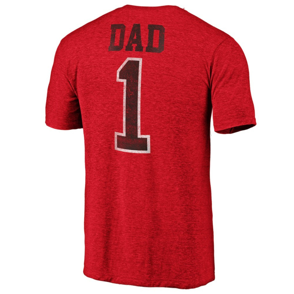 New Jersey Devils Greatest Dad Tri-Blend T-Shirt - Red | US 3990266