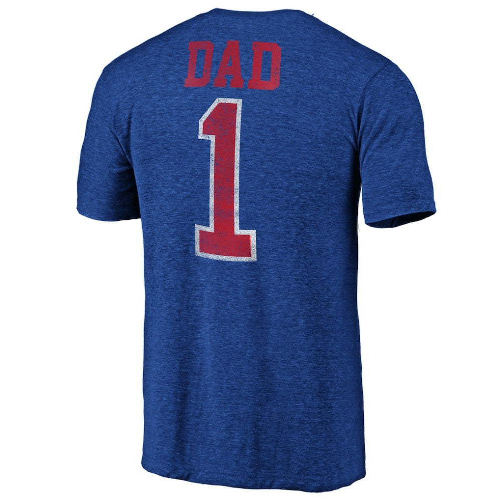 New York Rangers Greatest Dad Tri-Blend T-Shirt - Blue | US 3990268