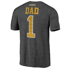 Pittsburgh Penguins Greatest Dad Tri-Blend T-Shirt - Charcoal | US 3990270