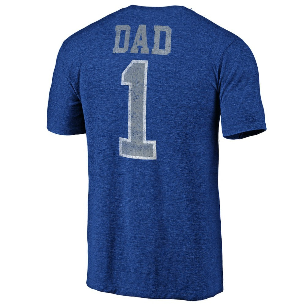 Toronto Maple Leafs Greatest Dad Tri-Blend T-Shirt - Blue | US 3990274