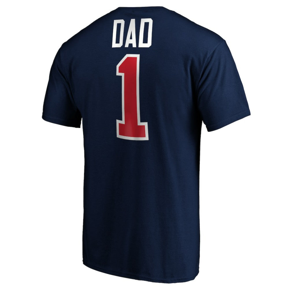 Columbus Blue Jackets #1 Dad T-Shirt - Navy | US 3990287