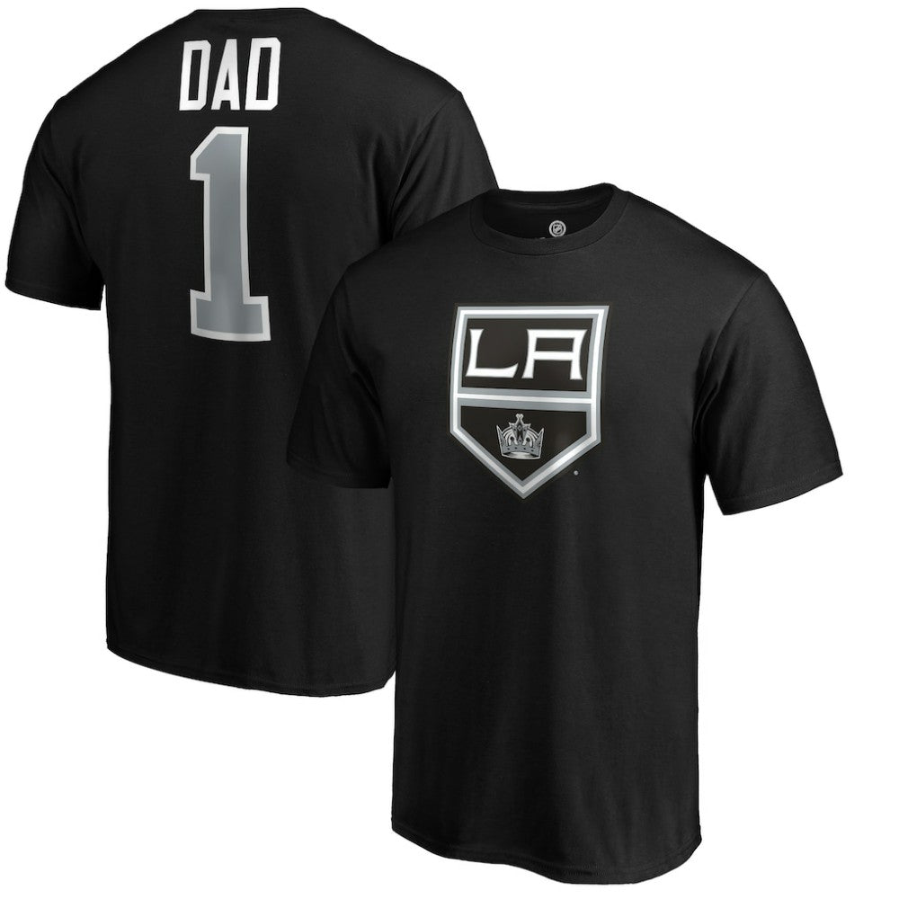 Los Angeles Kings #1 Dad T-Shirt - Black | US 3990292