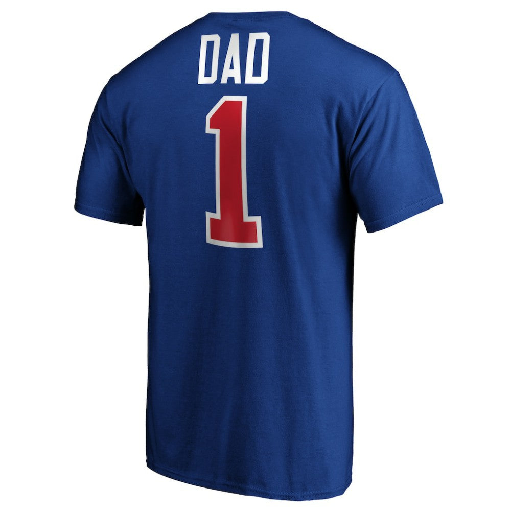 New York Rangers #1 Dad Logo T-Shirt - Blue | US 3990298