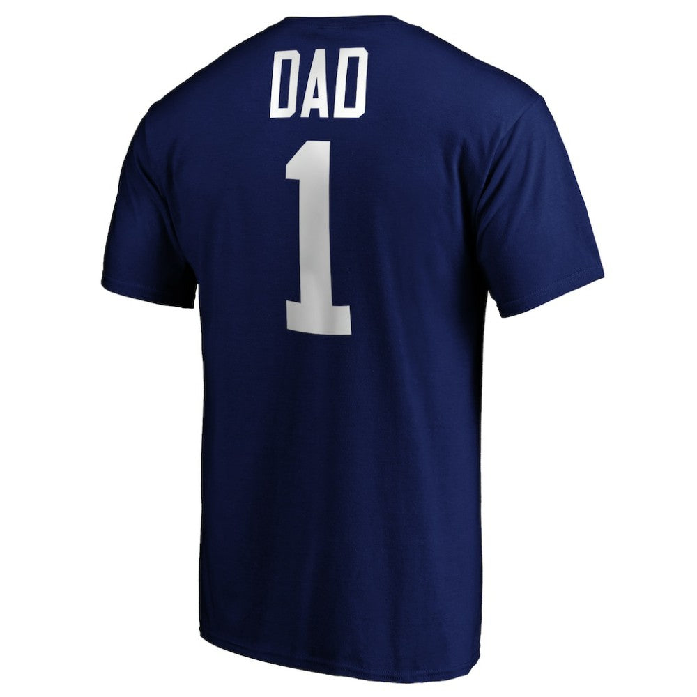 Tampa Bay Lightning #1 Dad T-Shirt - Blue | US 3990304