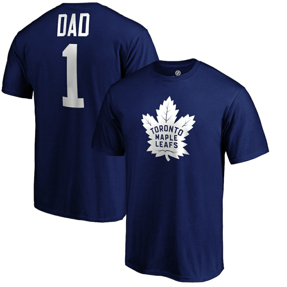 Toronto Maple Leafs #1 Dad T-Shirt - Blue | US 3990305