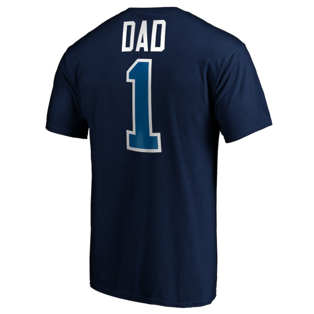 Winnipeg Jets #1 Dad T-Shirt - Navy | US 3990309