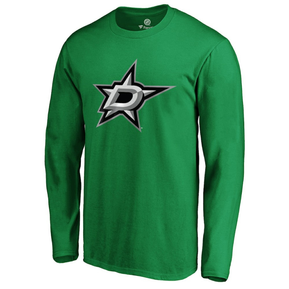 Dallas Stars #1 Dad Long Sleeve T-Shirt - Kelly Green | US 3990319