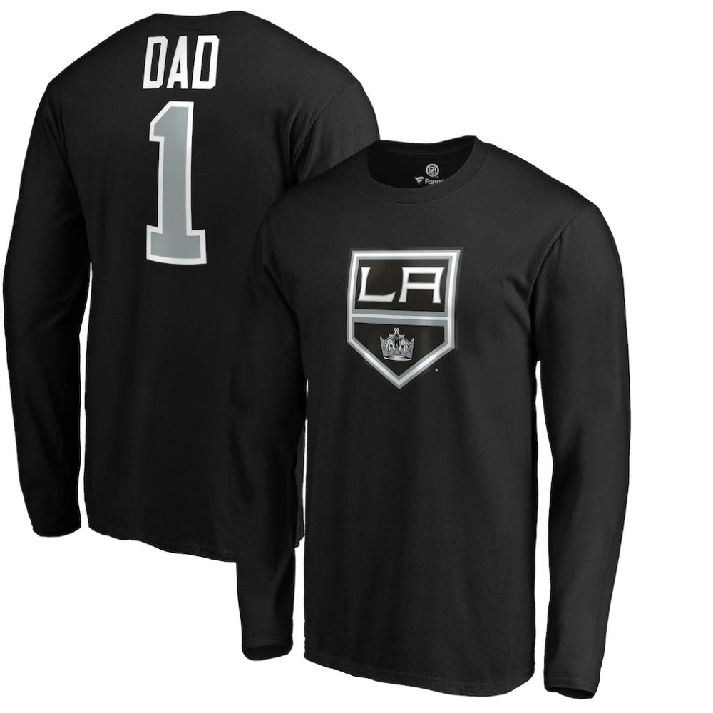 Los Angeles Kings #1 Dad Long Sleeve T-Shirt - Black | US 3990323