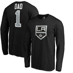 Los Angeles Kings #1 Dad Long Sleeve T-Shirt - Black | US 3990323