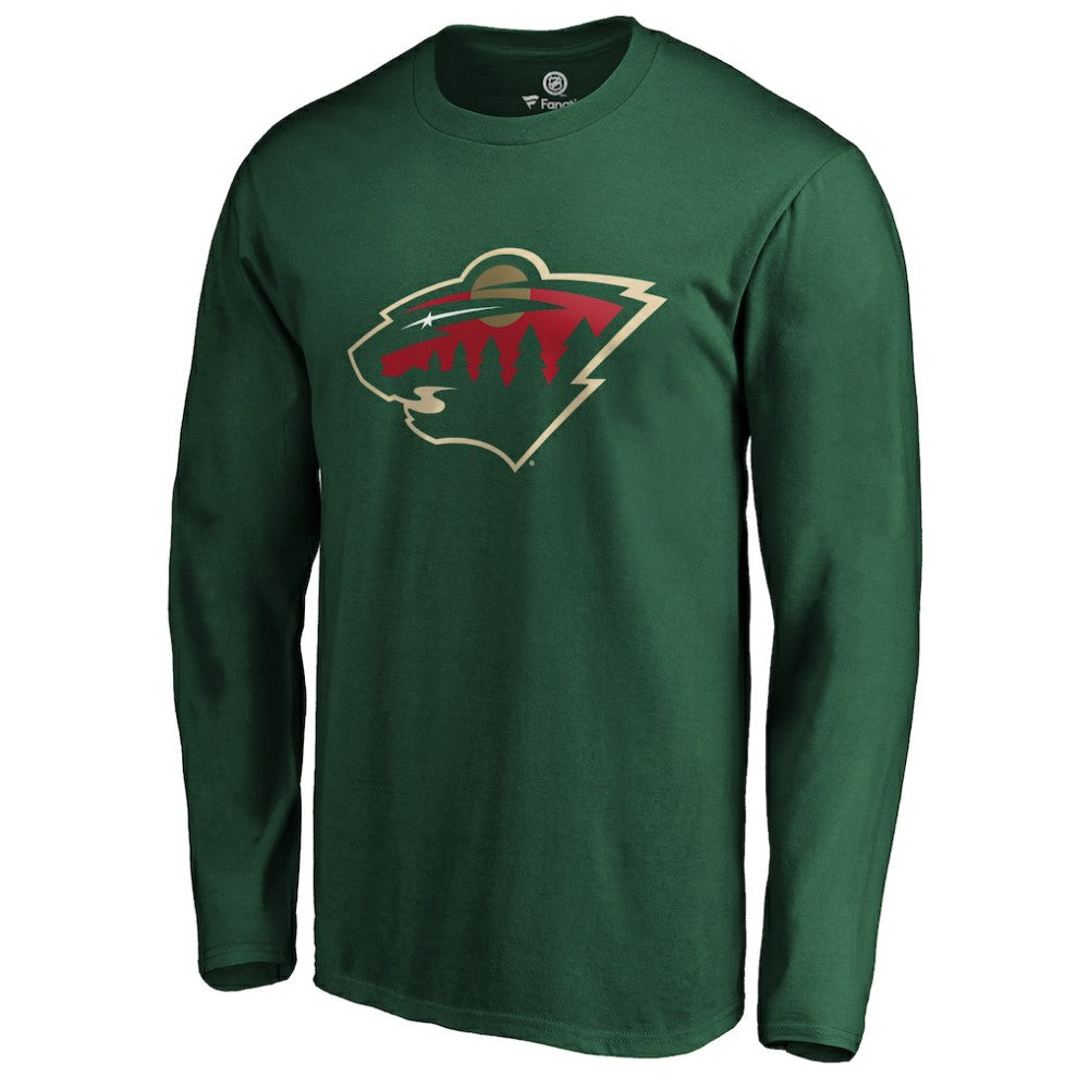 Minnesota Wild #1 Dad Long Sleeve T-Shirt - Green | US 3990324