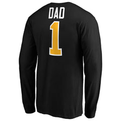 Pittsburgh Penguins #1 Dad Long Sleeve T-Shirt - Black | US 3990332