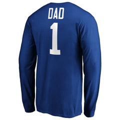 St. Louis Blues #1 Dad Long Sleeve T-Shirt - Blue | US 3990334